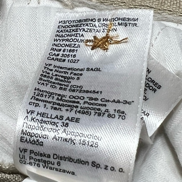 The North Face Linen Blend Shorts Size 10 Tan Brown - Picture 8 of 8